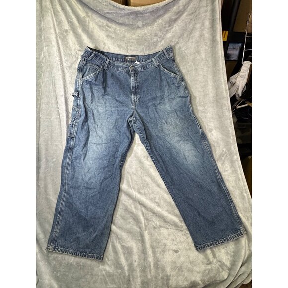 Levis Silvertab Carpenter Jeans Size 42x30 Relaxed Fit  Cotton Blue Denim Made I - Picture 16 of 16